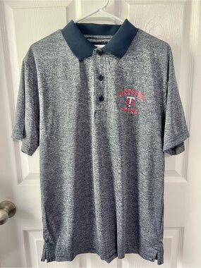 True Fan Men’s MLB Minnesota Twins Polo Shirt